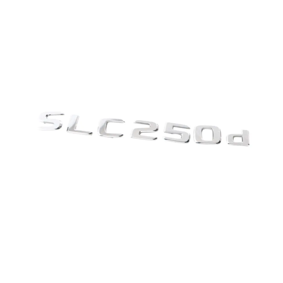 250d Tail Lid Emblem Badge Lettering Chrome to Mercedes SLK R172 SLC with Part number A1728171400 Mercedes SLK R172 SLC 250d Tail Lid Emblem Badge Lettering Chrome - SKU A1728171400 - Part number A1728171400