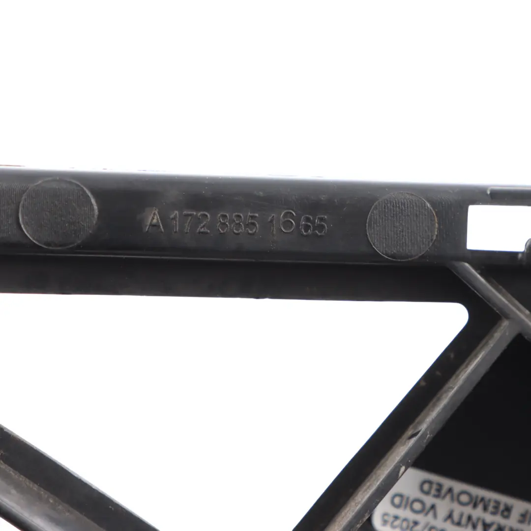 Right O/S Bumper Mount Bracket Holder to Mercedes SLC R172 Rear with Part number A1728851665 Mercedes SLC R172 Rear Right O/S Bumper Mount Bracket Holder - SKU A1728851665 - Part number A1728851665