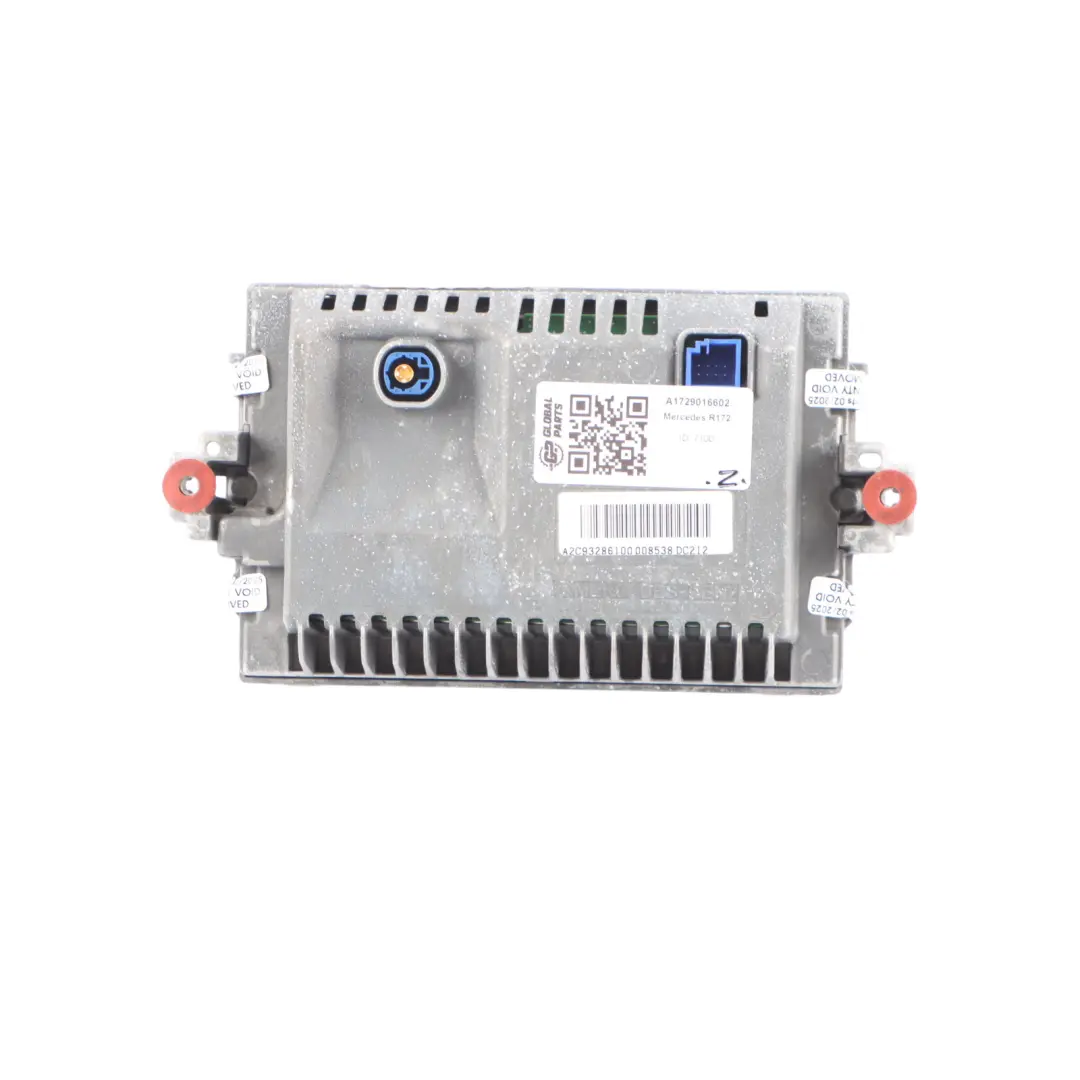 Mercedes SLK R172 GPS Navigation System Screen Display A1729007411 - SKU A1729016602 - Part number A1729016602