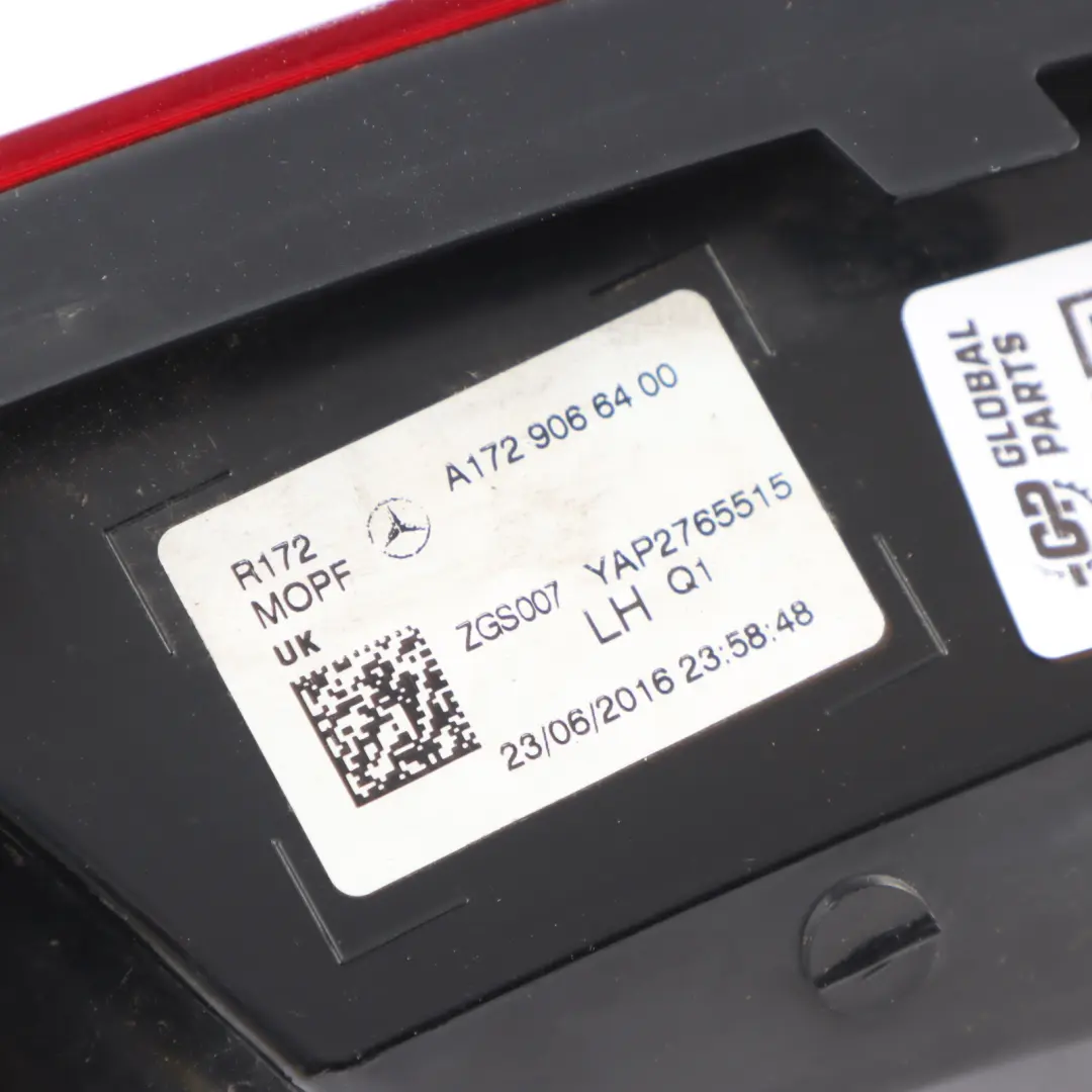 Rücklicht Rückleuchte links für Mercedes SLK R172 mit Teilenummer A1729066400 Mercedes SLK R172 Rücklicht Rückleuchte links - SKU A1729066400 - Teilenummer A1729066400