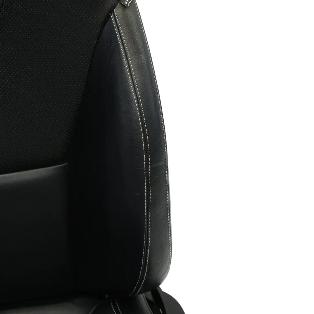 Fotel Przód Lewy Skórzany Czarny do Mercedes SLK R172 o numerze A1729103004 Mercedes SLK R172 Fotel Przód Lewy Skórzany Czarny - SKU A1729103004-2 - Numer Części A1729103004