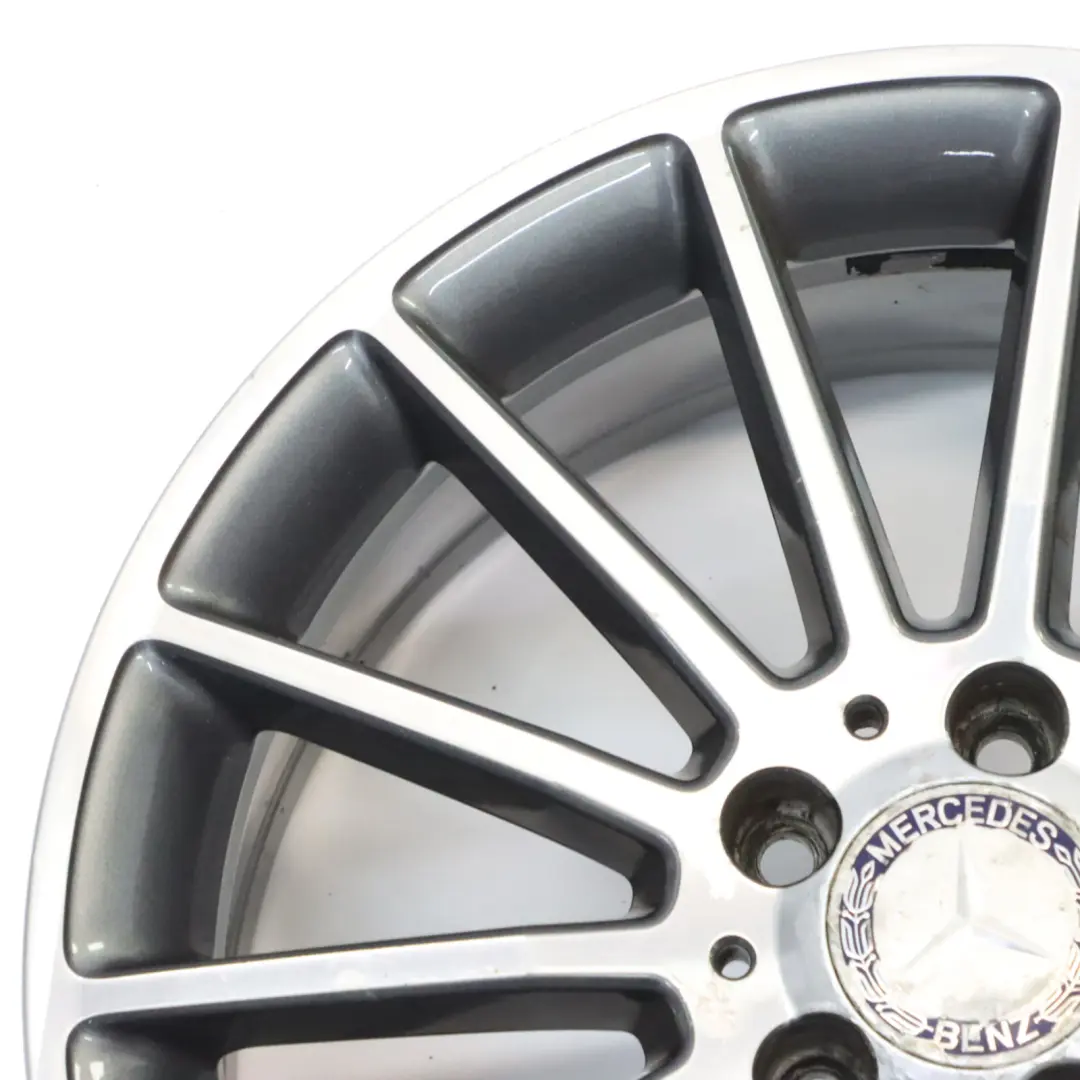 Alloy Rim 18" 14 Spoke ET:52 7.5J to Mercedes W176 AMG Wheel with Part number A1764010200 Mercedes W176 AMG Wheel Alloy Rim 18" 14 Spoke ET:52 7.5J - SKU A1764010200-3 - Part number A1764010200