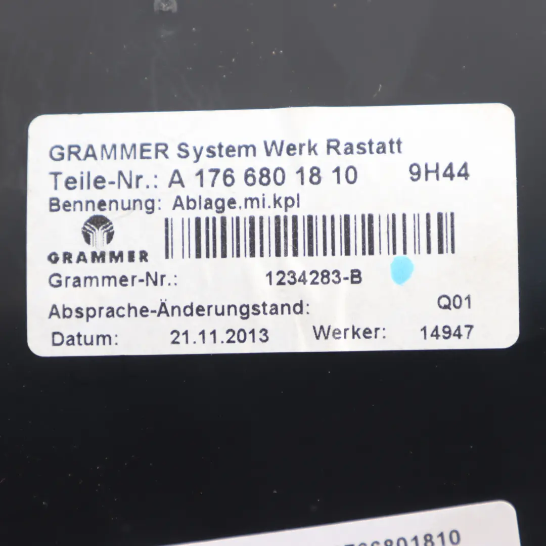 Mercedes CLA C117 X156 W176 Centre Console Compartment Tray Trim - SKU A1766801810 - Part number A1766801810