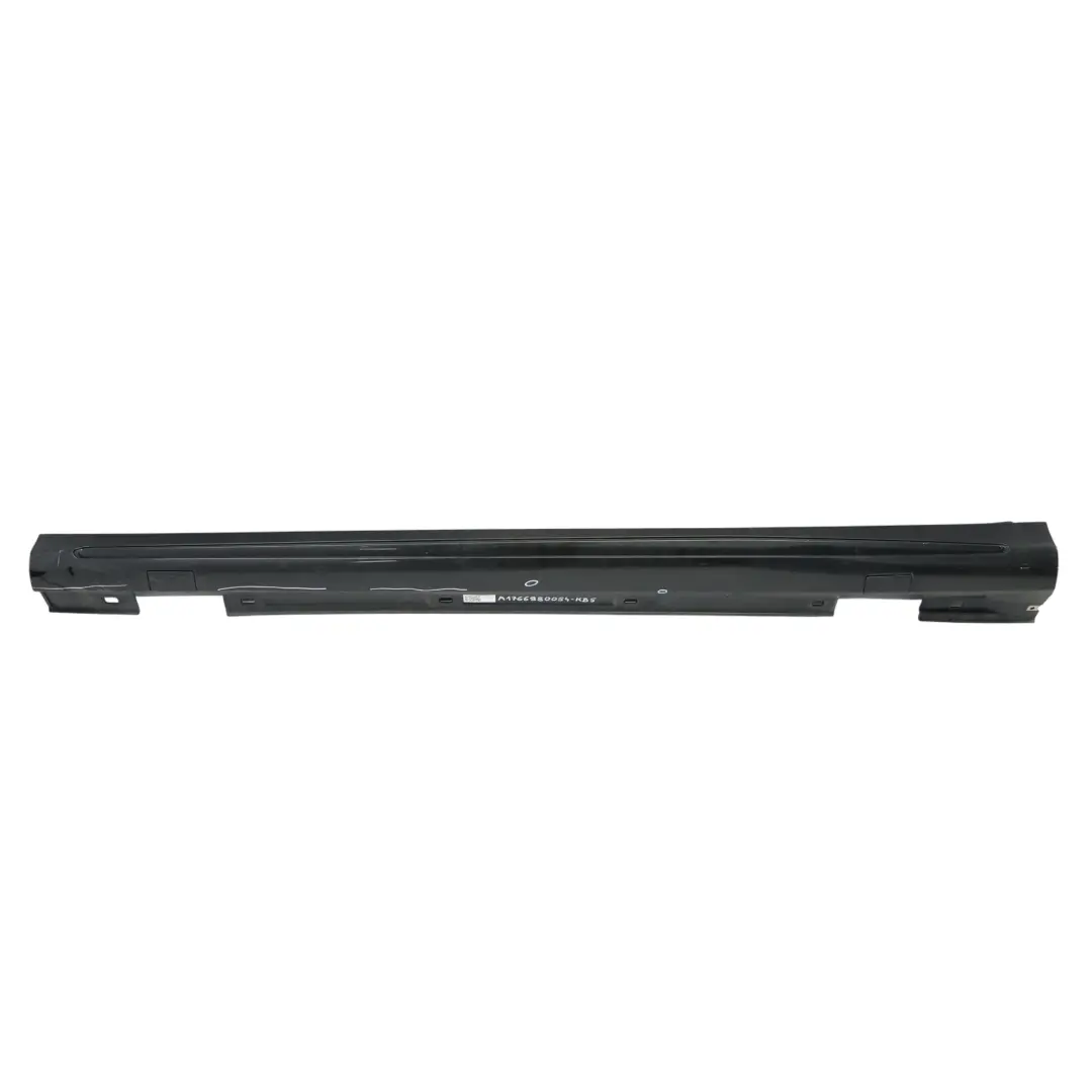 Mercedes W176 W246 Próg Lewy Listwa Progowa AMG Cosmic Black - 191 - SKU A1766980054-KB5 - Numer Części A1766980054