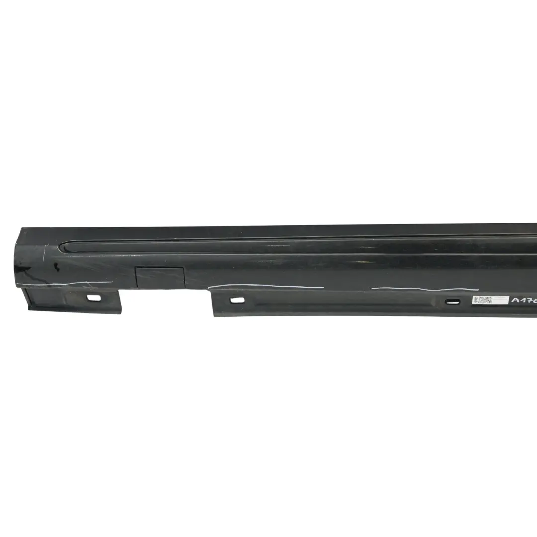 Mercedes W176 Side Skirt AMG Left N/S Door Sill Cover W246 Cosmic Black - 191 - SKU A1766980054-KB5 - Part number A1766980054