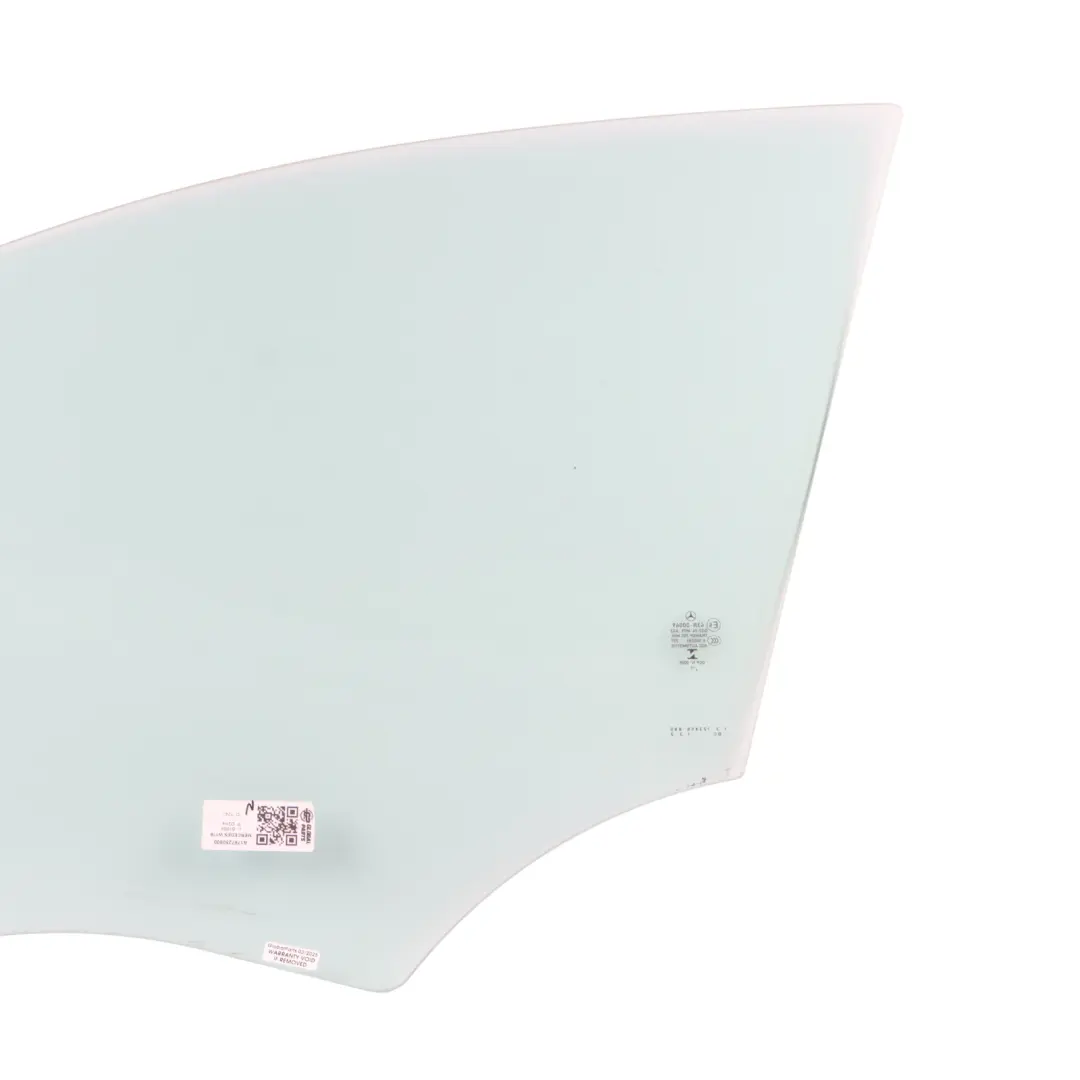 Vitres de porte avant droite vertes renforcées AS2 pour Mercedes W176 à propos du numéro de pièce A1767250600 Mercedes W176 Vitres de porte avant droite vertes renforcées AS2 - SKU A1767250600 - Numéro de pièce A1767250600