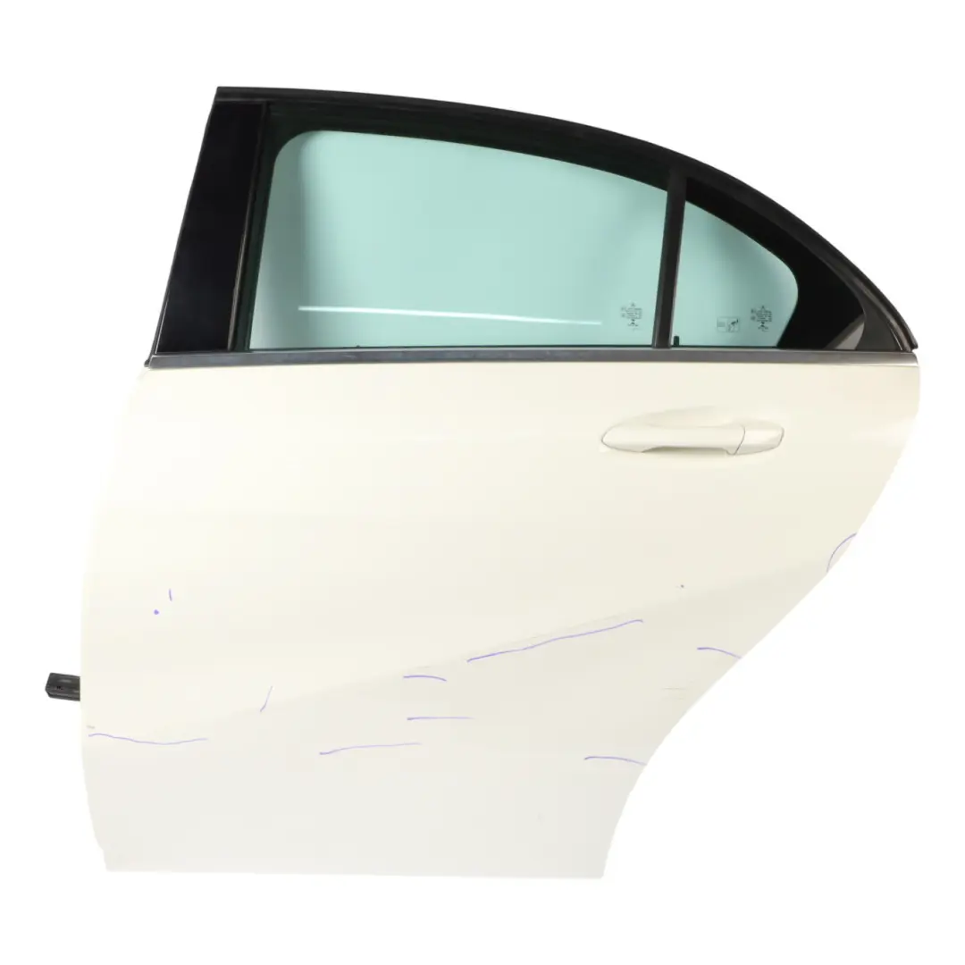 Mercedes W176 Drzwi Tylne Lewe Calcite White Biały - 650 - SKU A1767300105-CW - Numer Części A1767300105