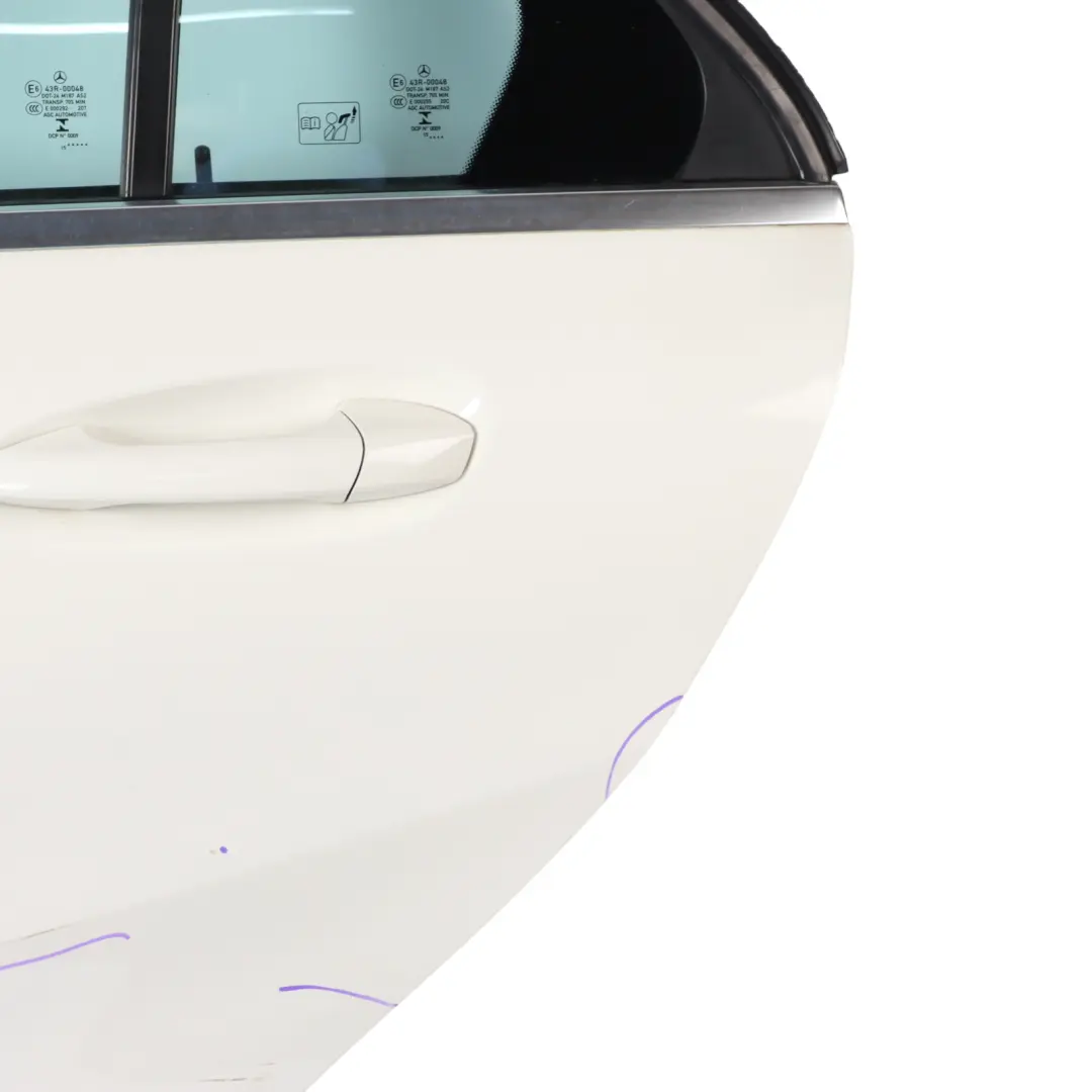 Mercedes W176 Door Rear Left N/S A-Class Calcite White - 650 - SKU A1767300105-CW - Part number A1767300105
