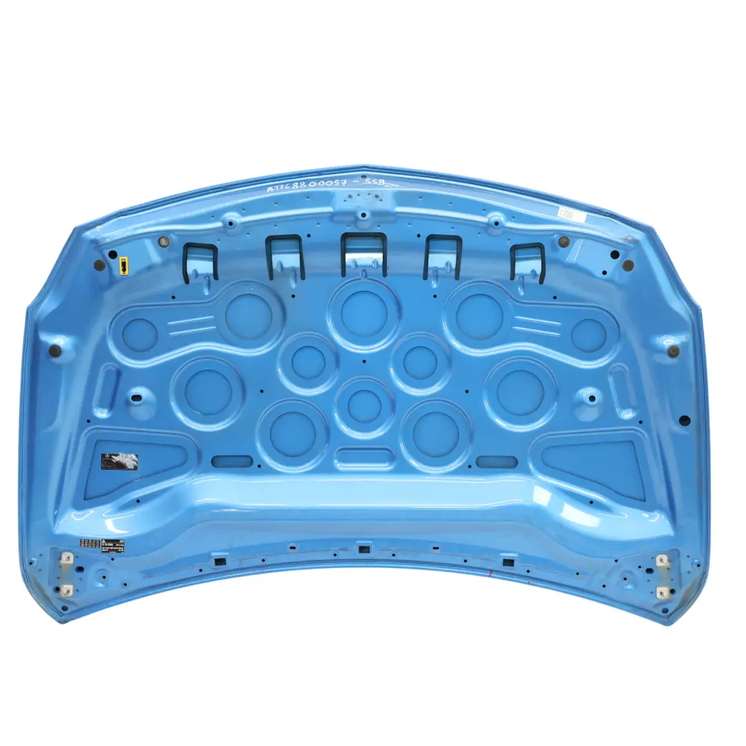 Hood Bonnet Trim Panel Cover South Seas Blue Metallic - 162 to Mercedes W176 with Part number A1768800057 Mercedes W176 Hood Bonnet Trim Panel Cover South Seas Blue Metallic - 162 - SKU A1768800057-SSB - Part number A1768800057