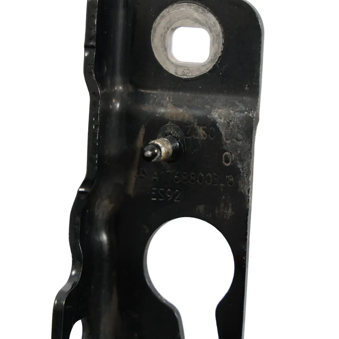 Front Hood Bonnet Hinge Left N/S Cosmic Black - 191 to Mercedes W176 with Part number A1768800328 Mercedes W176 Front Hood Bonnet Hinge Left N/S Cosmic Black - 191 - SKU A1768800328-COS - Part number A1768800328