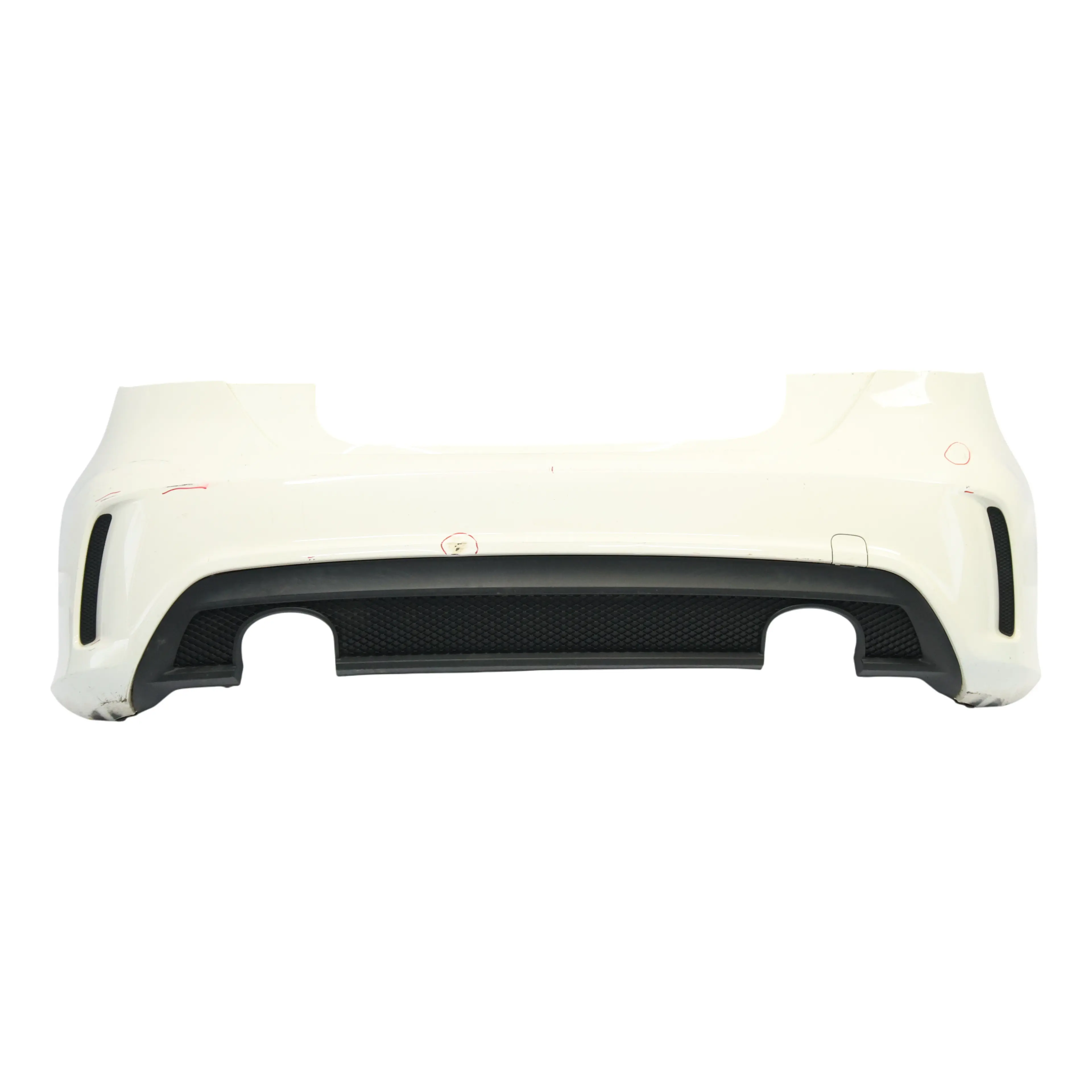 Mercedes W176 Bumper Rear Trim Panel AMG Calcite White - 650