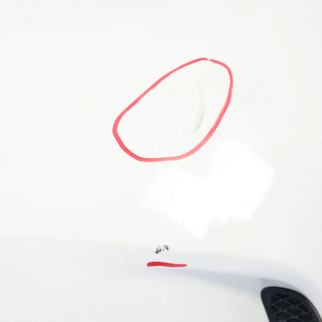 Mercedes W176 Bumper Rear Trim Panel AMG Calcite White - 650 - SKU A1768805740-CW - Part number A1768805740