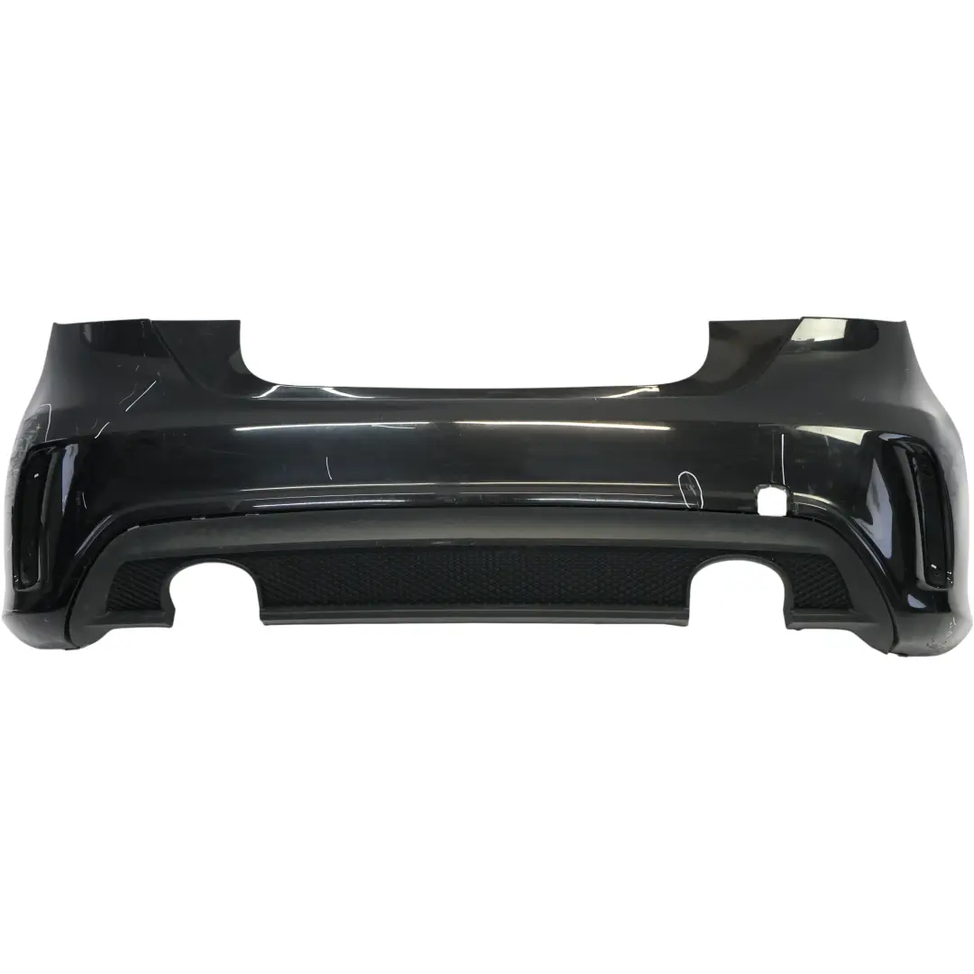 Mercedes W176 Bumper Rear Trim Panel AMG Kosmos Black Metallic - 191 - SKU A1768805740-KB1 - Part number A1768805740