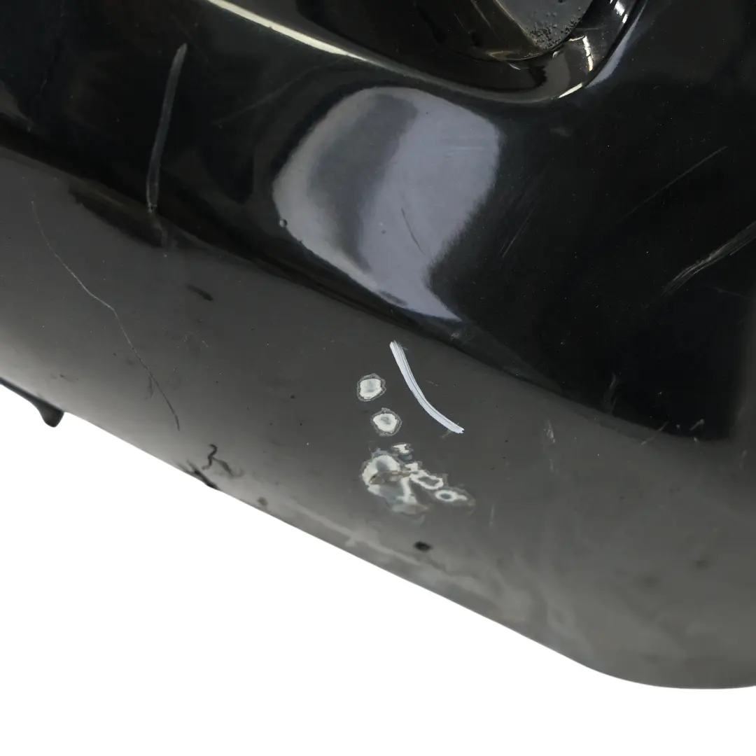 Bumper Rear Trim Panel AMG Kosmos Black Metallic - 191 to Mercedes W176 with Part number A1768805740 Mercedes W176 Bumper Rear Trim Panel AMG Kosmos Black Metallic - 191 - SKU A1768805740-KB1 - Part number A1768805740