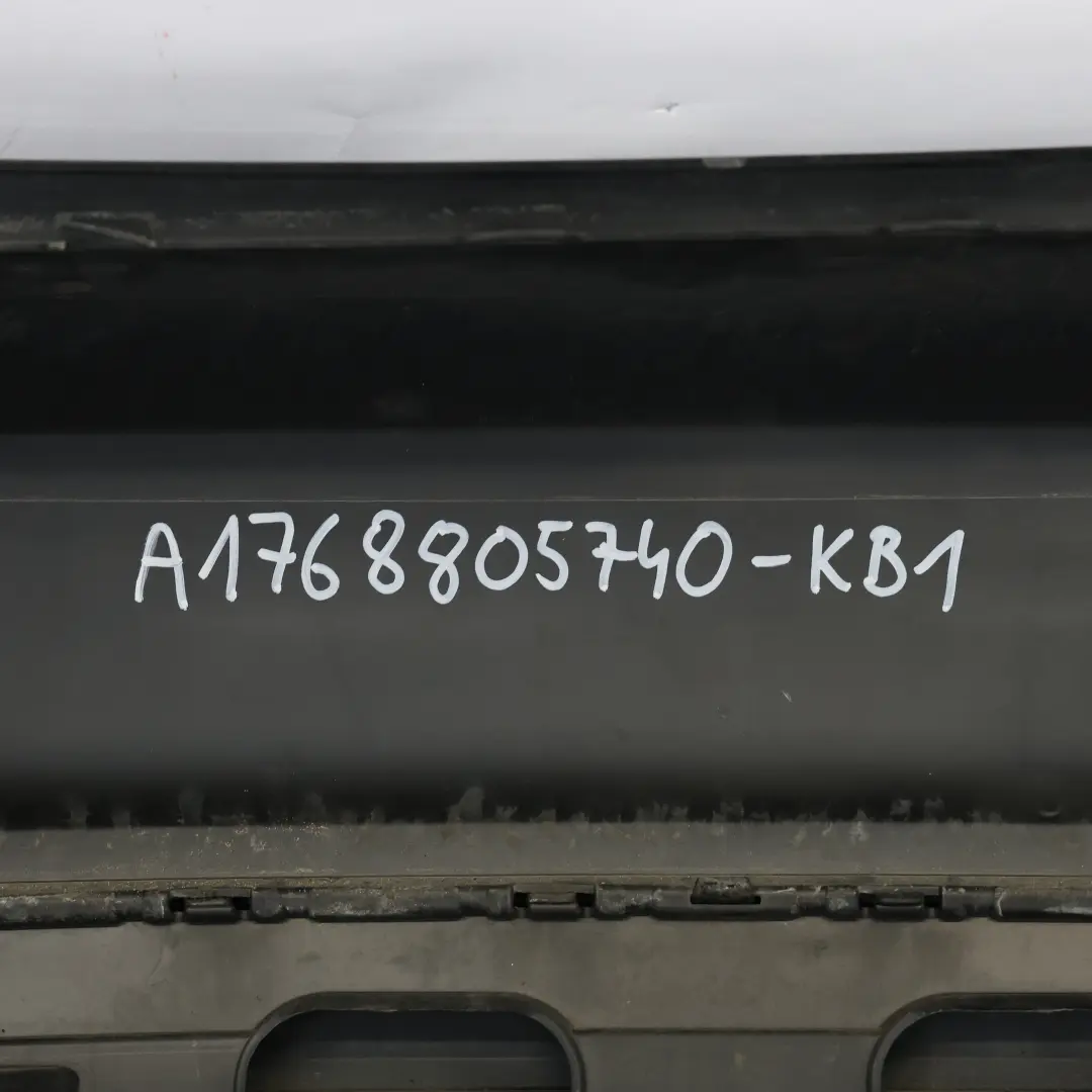 Mercedes W176 Bumper Rear Trim Panel AMG Kosmos Black Metallic - 191 - SKU A1768805740-KB1 - Part number A1768805740