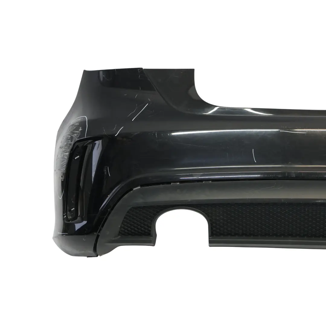 Mercedes W176 Bumper Rear Trim Panel AMG Kosmos Black Metallic - 191 - SKU A1768805740-KB1 - Part number A1768805740