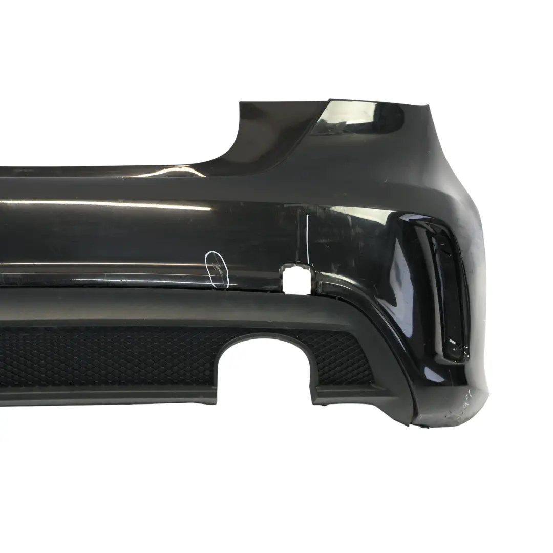Mercedes W176 Bumper Rear Trim Panel AMG Kosmos Black Metallic - 191 - SKU A1768805740-KB1 - Part number A1768805740