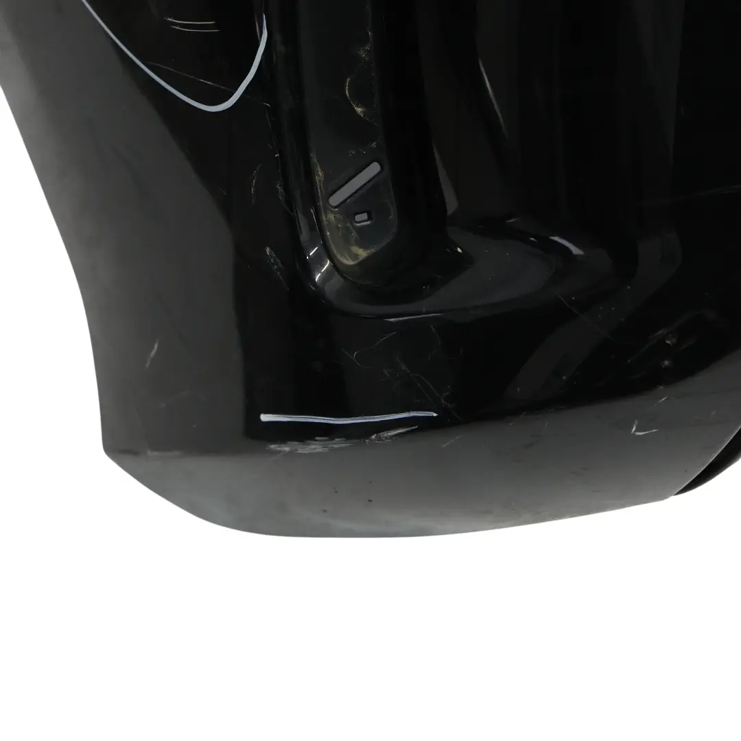 Bumper Rear Trim Panel AMG Kosmos Black Metallic - 191 to Mercedes W176 with Part number A1768805740 Mercedes W176 Bumper Rear Trim Panel AMG Kosmos Black Metallic - 191 - SKU A1768805740-KB1 - Part number A1768805740