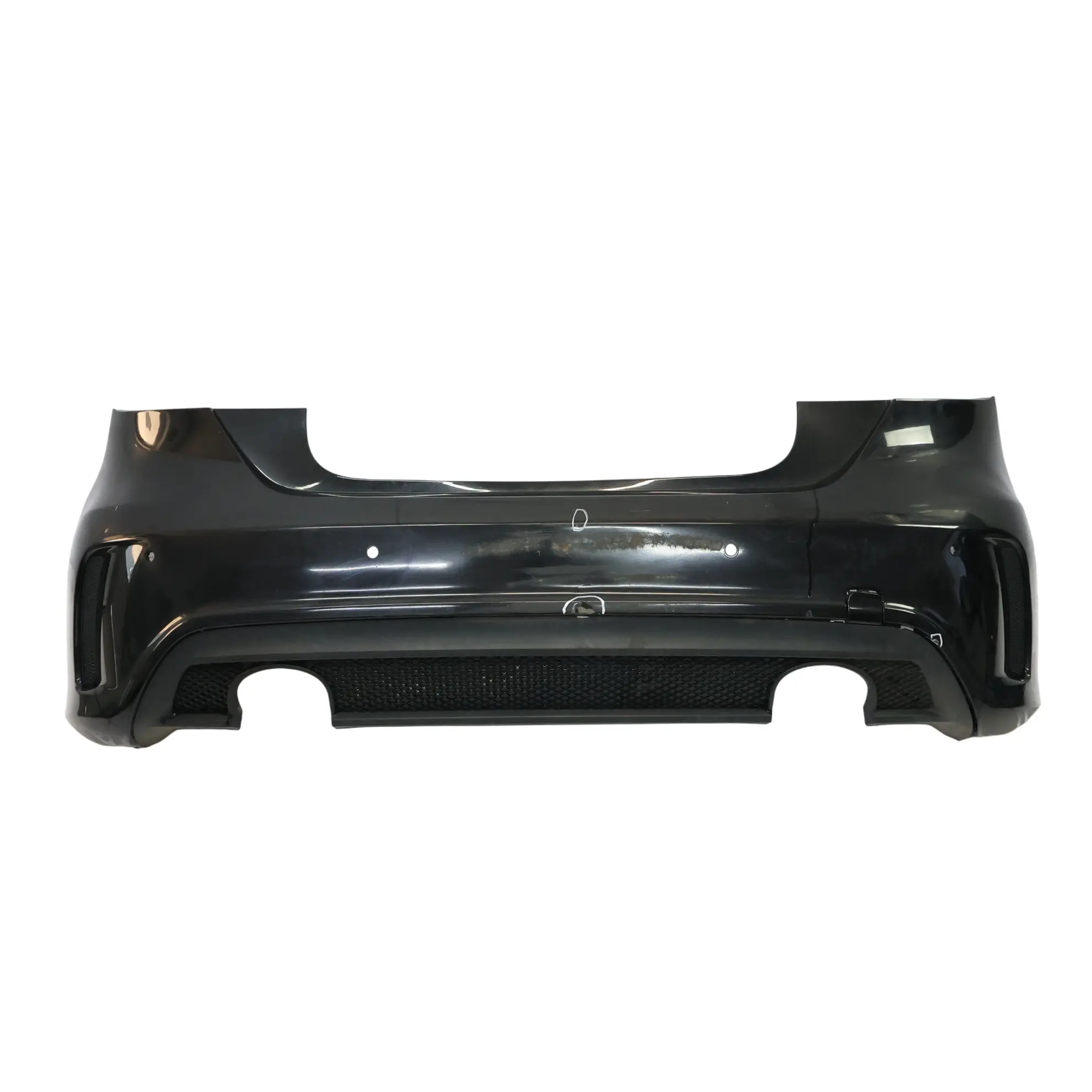 Mercedes W176 Bumper Rear Trim Panel AMG Kosmos Cosmic Black Metallic - 191