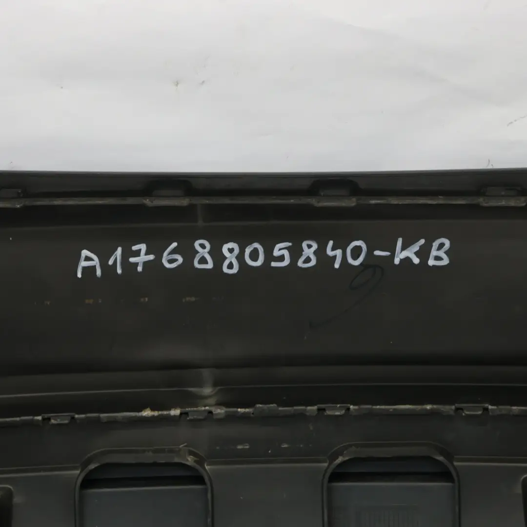Mercedes W176 Bumper Rear Trim Panel AMG Kosmos Cosmic Black Metallic - 191 - SKU A1768805840-KB - Part number A1768805840