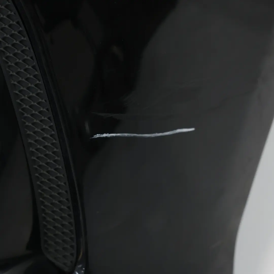 Bumper Rear Trim Panel AMG Kosmos Cosmic Black Metallic - 191 to Mercedes W176 with Part number A1768805840 Mercedes W176 Bumper Rear Trim Panel AMG Kosmos Cosmic Black Metallic - 191 - SKU A1768805840-KB - Part number A1768805840