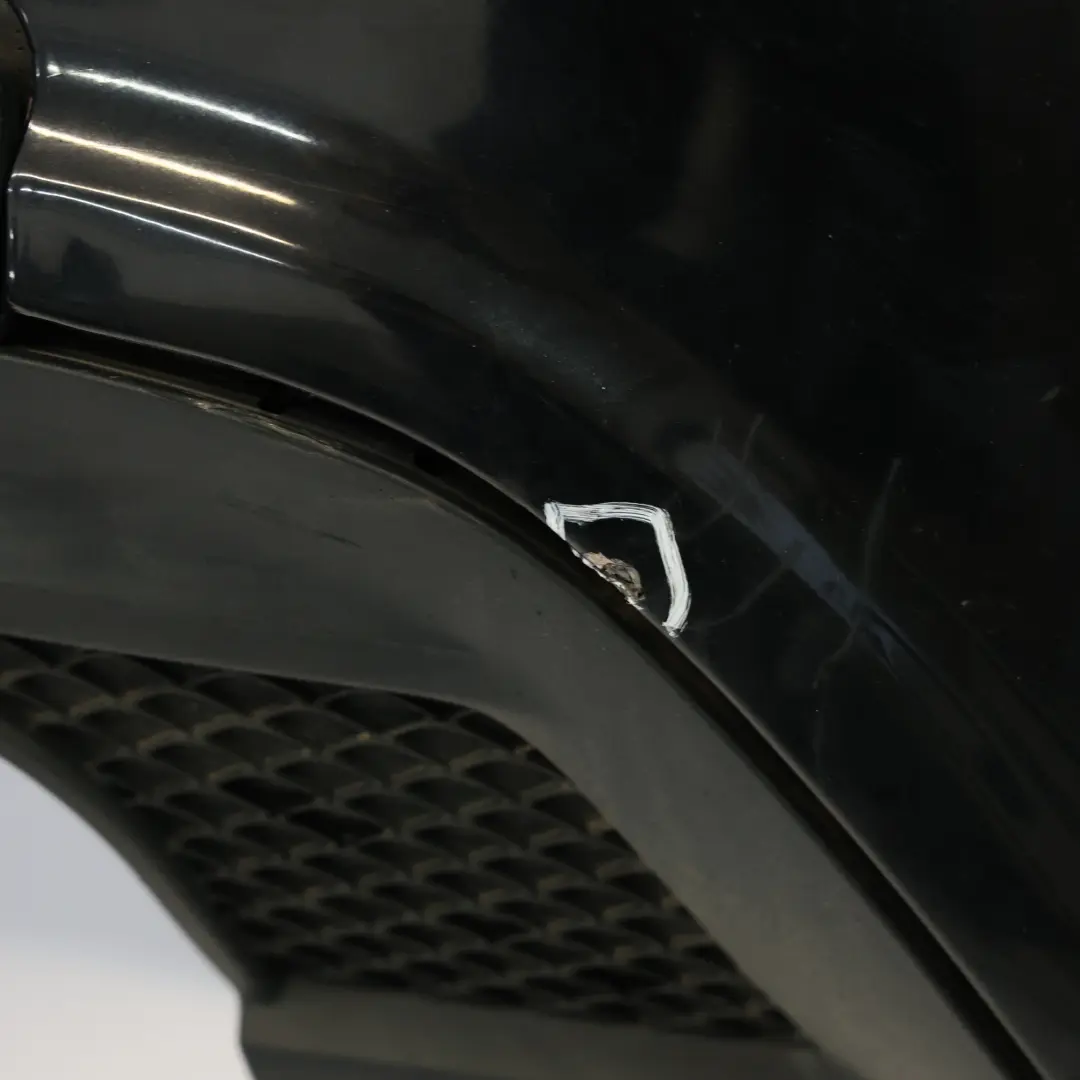 Bumper Rear Trim Panel AMG Kosmos Cosmic Black Metallic - 191 to Mercedes W176 with Part number A1768805840 Mercedes W176 Bumper Rear Trim Panel AMG Kosmos Cosmic Black Metallic - 191 - SKU A1768805840-KB - Part number A1768805840