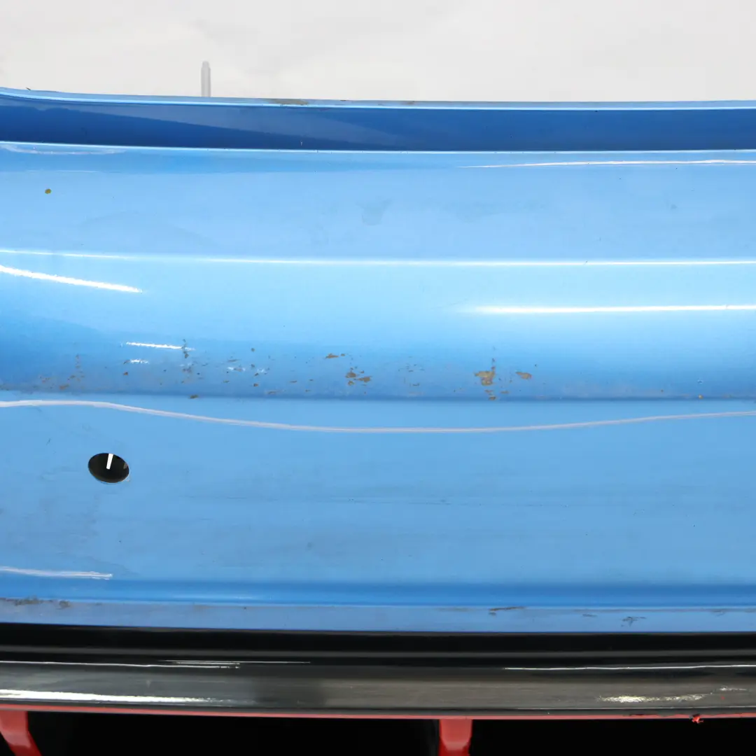 Bumper Rear Trim Panel Cover AMG South Seas Blue Metallic - 162 to Mercedes W176 with Part number A1768805840 Mercedes W176 Bumper Rear Trim Panel Cover AMG South Seas Blue Metallic - 162 - SKU A1768805840-SSB - Part number A1768805840