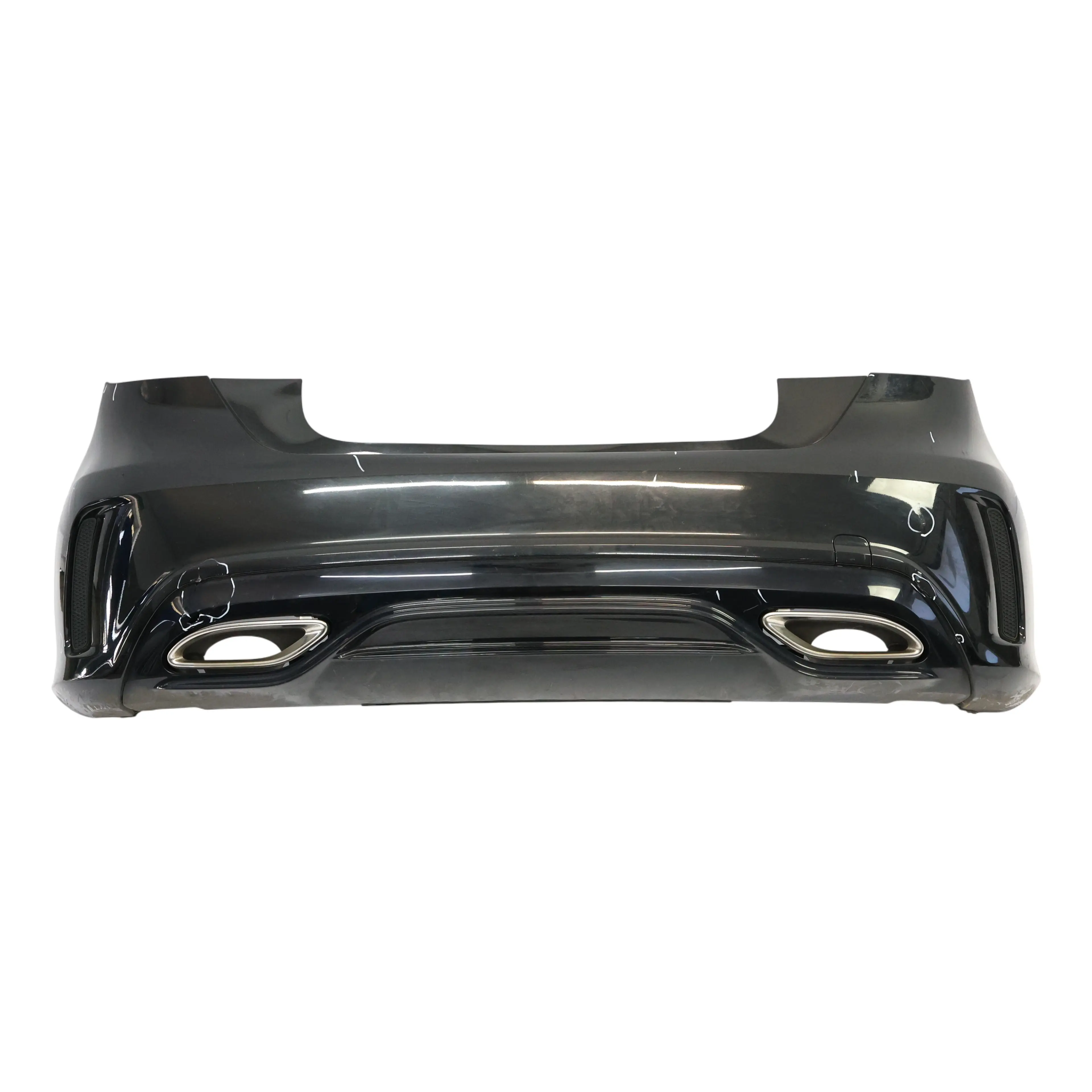 Mercedes W176 Bumper Rear Trim Panel AMG Cover Kosmos Black Metallic - 191