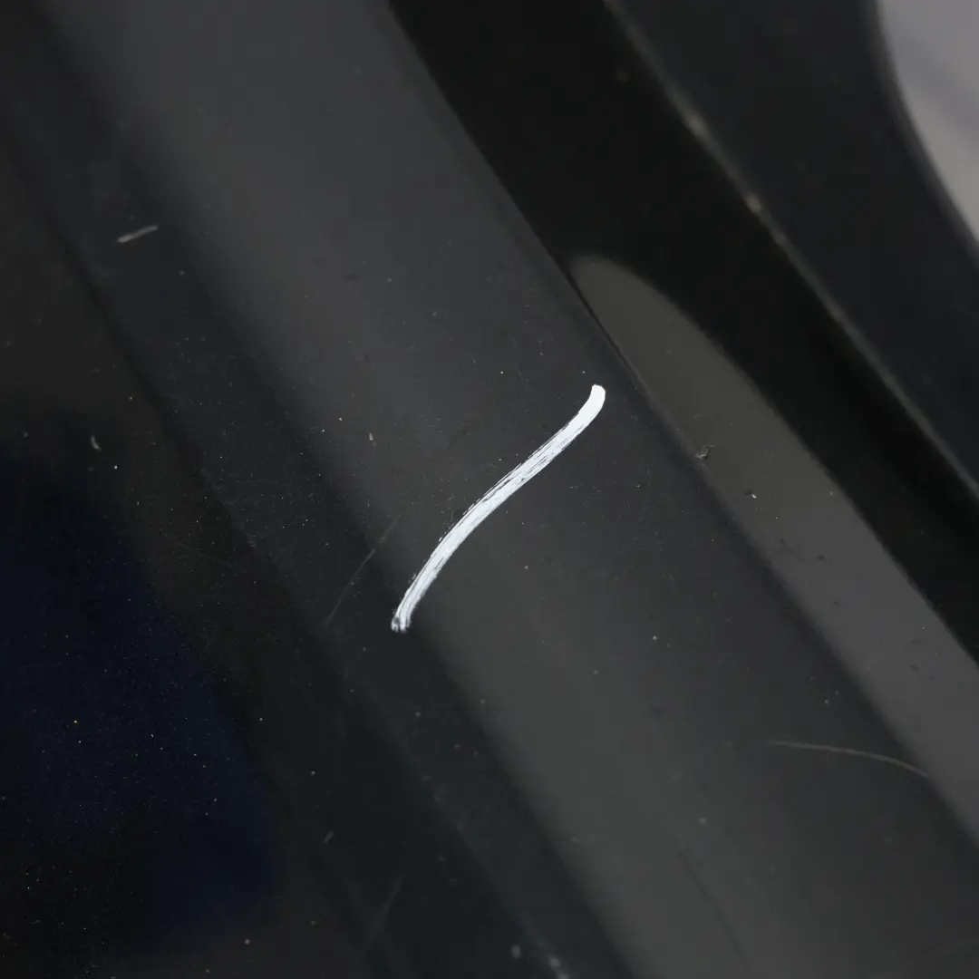 Mercedes W176 Bumper Rear Trim Panel AMG Cover Kosmos Black Metallic - 191 - SKU A1768809900-KB - Part number A1768809900