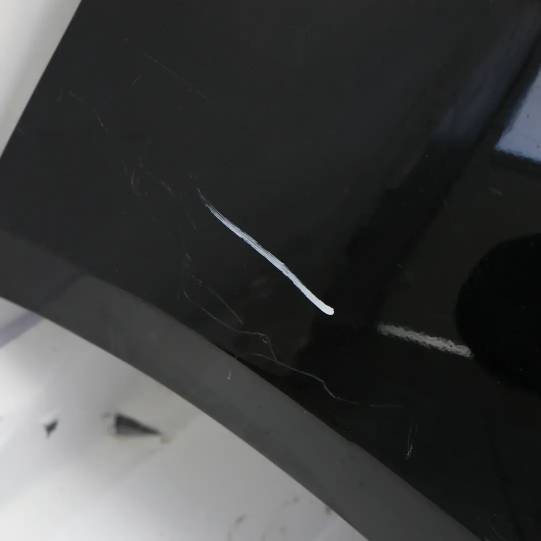 Bumper Rear Trim Panel AMG Cover Kosmos Black Metallic - 191 to Mercedes W176 with Part number A1768809900 Mercedes W176 Bumper Rear Trim Panel AMG Cover Kosmos Black Metallic - 191 - SKU A1768809900-KB - Part number A1768809900