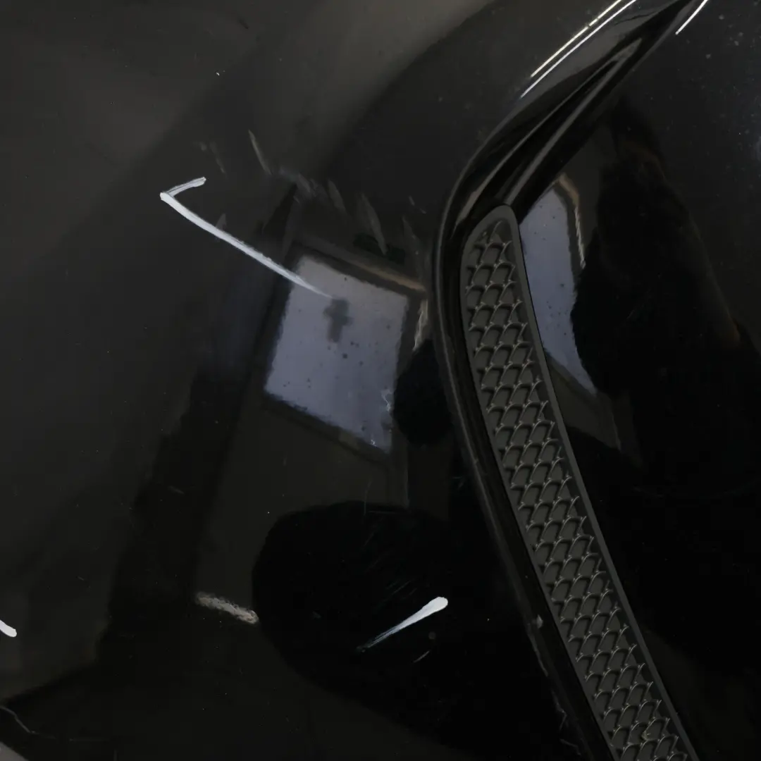 Mercedes W176 Bumper Rear Trim Panel AMG Cover Kosmos Black Metallic - 191 - SKU A1768809900-KB - Part number A1768809900