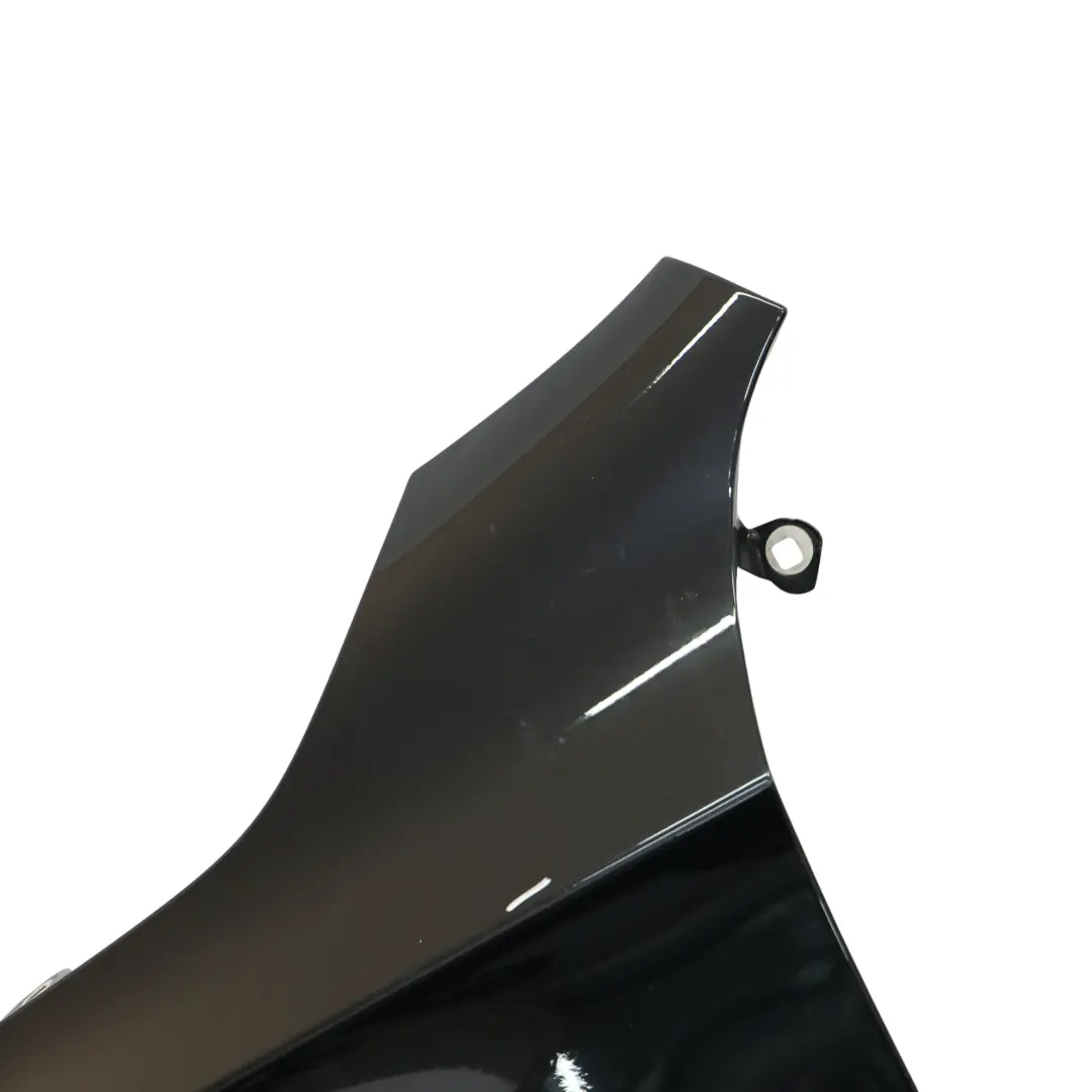 Wing Fender Panel Front Left N/S Side Trim Cover Kosmos Black 191 to Mercedes W176 with Part number A1768810101 Mercedes W176 Wing Fender Panel Front Left N/S Side Trim Cover Kosmos Black 191 - SKU A1768810101-KB - Part number A1768810101