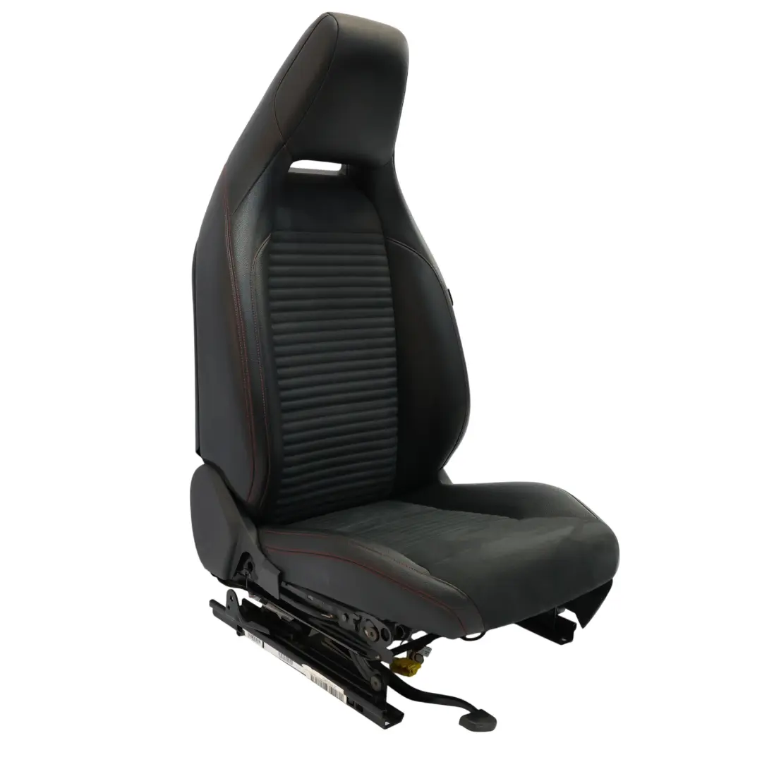 Asiento Delantero Izquierdo Microfibra Imitación Cuero Negro Roja para Mercedes W176 con número de pieza A1769102147 Mercedes W176 Asiento Delantero Izquierdo Microfibra Imitación Cuero Negro Roja - SKU A1769102147-1 - Número de pieza A1769102147
