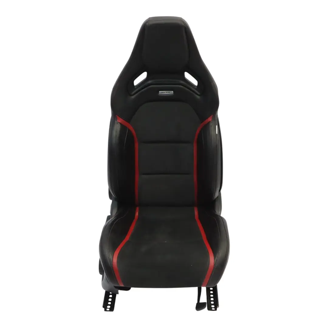 Mercedes W176 Asiento Delantero AMG Performance Cuero Negro Rojo Derecho - SKU A1769103702-1 - Número de pieza A1769103702