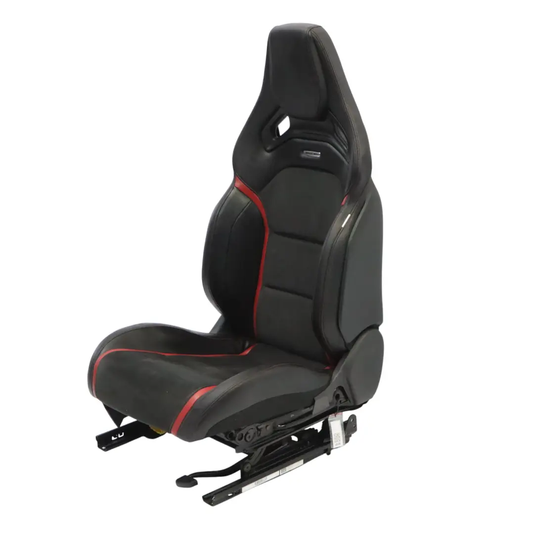Mercedes W176 Asiento Delantero AMG Performance Cuero Negro Rojo Derecho - SKU A1769103702-1 - Número de pieza A1769103702