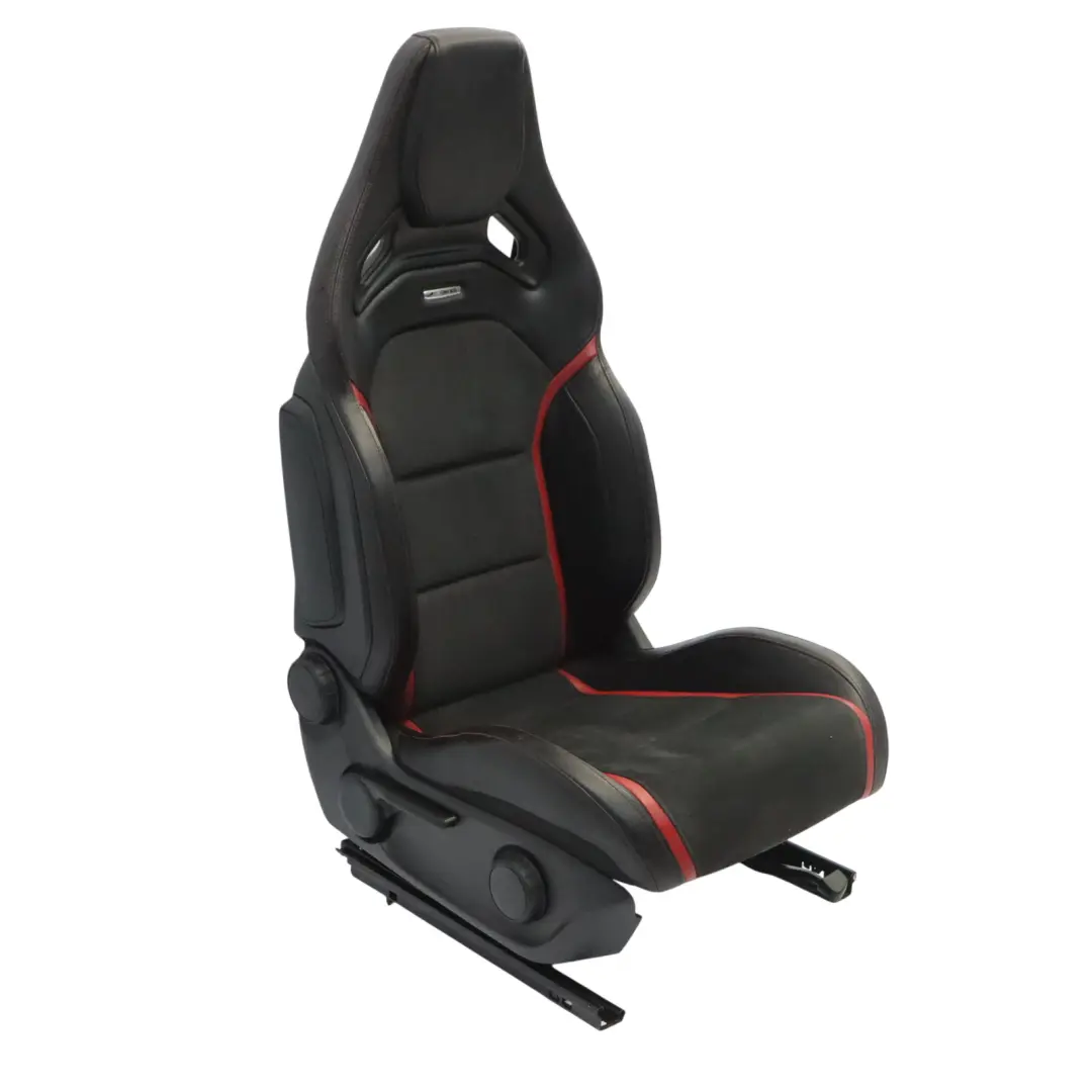 Mercedes W176 Asiento Delantero AMG Performance Cuero Negro Rojo Derecho - SKU A1769103702-1 - Número de pieza A1769103702