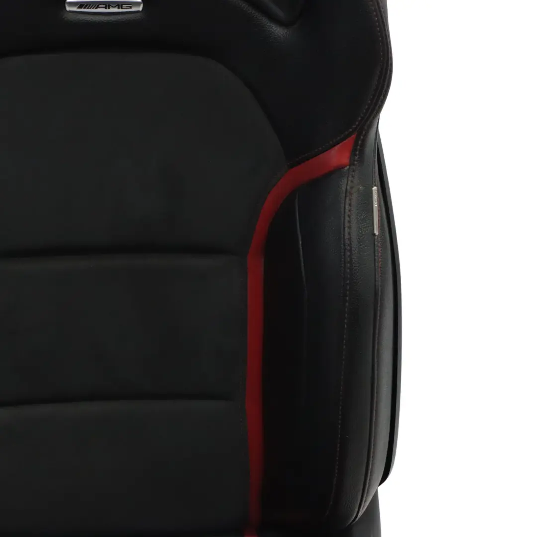 Mercedes W176 Asiento Delantero AMG Performance Cuero Negro Rojo Derecho - SKU A1769103702-1 - Número de pieza A1769103702