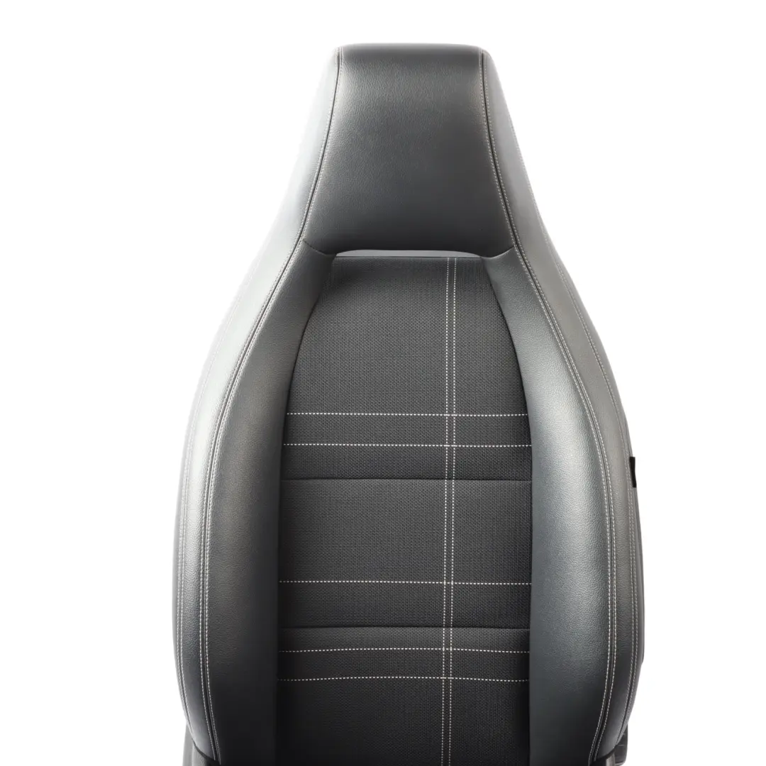 Front Seat Sport Left N/S Heated Half Leather Fabric Black Artico to Mercedes W176 with Part number A1769108301 Mercedes W176 Front Seat Sport Left N/S Heated Half Leather Fabric Black Artico - SKU A1769108301-4 - Part number A1769108301
