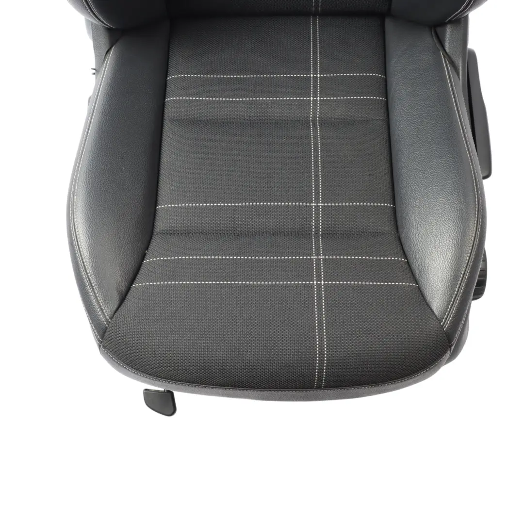 Mercedes W176 Front Seat Sport Left N/S Heated Half Leather Fabric Black Artico - SKU A1769108301-4 - Part number A1769108301