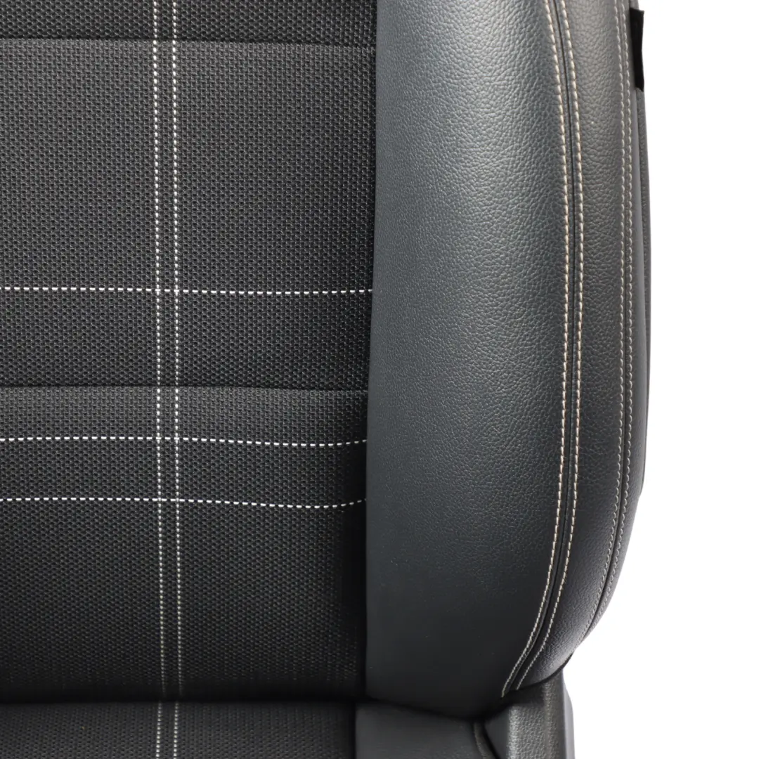 Front Seat Sport Left N/S Heated Half Leather Fabric Black Artico to Mercedes W176 with Part number A1769108301 Mercedes W176 Front Seat Sport Left N/S Heated Half Leather Fabric Black Artico - SKU A1769108301-4 - Part number A1769108301