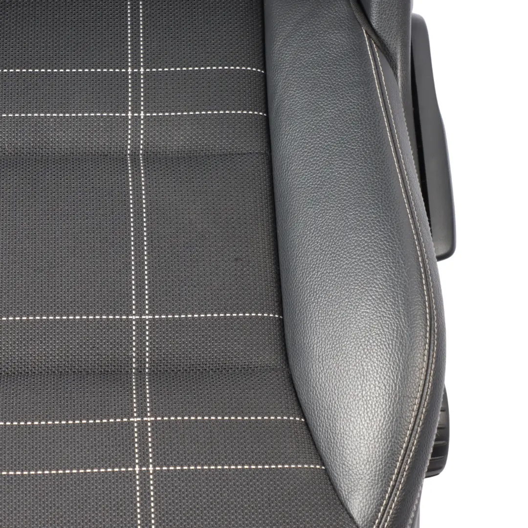 Front Seat Sport Left N/S Heated Half Leather Fabric Black Artico to Mercedes W176 with Part number A1769108301 Mercedes W176 Front Seat Sport Left N/S Heated Half Leather Fabric Black Artico - SKU A1769108301-4 - Part number A1769108301