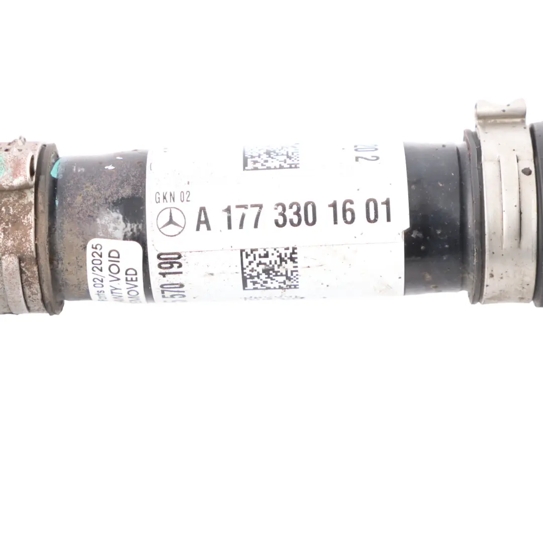 Driveshaft Drive Shaft Front Right O/S to Mercedes W177 with Part number A1773301601 Mercedes W177 Driveshaft Drive Shaft Front Right O/S - SKU A1773301601 - Part number A1773301601