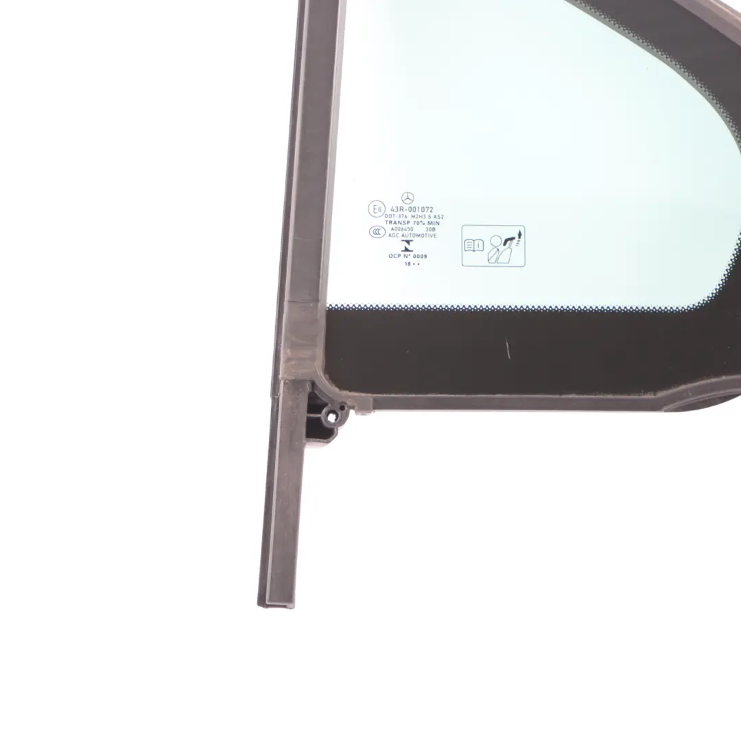 Door Quarter Side Fixed Window AS2 Left N/S to Mercedes V177 Rear with Part number A1777300500 Mercedes V177 Rear Door Quarter Side Fixed Window AS2 Left N/S - SKU A1777300500 - Part number A1777300500