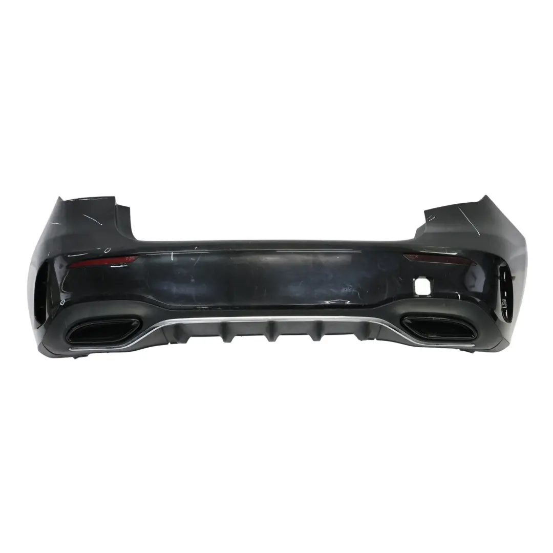 Bumper Rear AMG Trim Panel Covering Kosmos Black Metallic - 191 to Mercedes W177 with Part number A1778804701 Mercedes W177 Bumper Rear AMG Trim Panel Covering Kosmos Black Metallic - 191 - SKU A1778804701-KB - Part number A1778804701