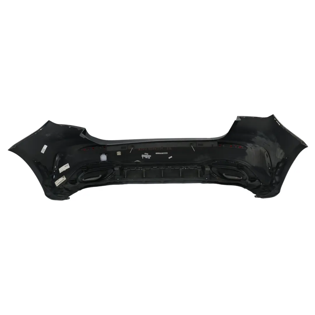 Bumper Rear AMG Trim Panel Covering Kosmos Black Metallic - 191 to Mercedes W177 with Part number A1778804701 Mercedes W177 Bumper Rear AMG Trim Panel Covering Kosmos Black Metallic - 191 - SKU A1778804701-KB - Part number A1778804701