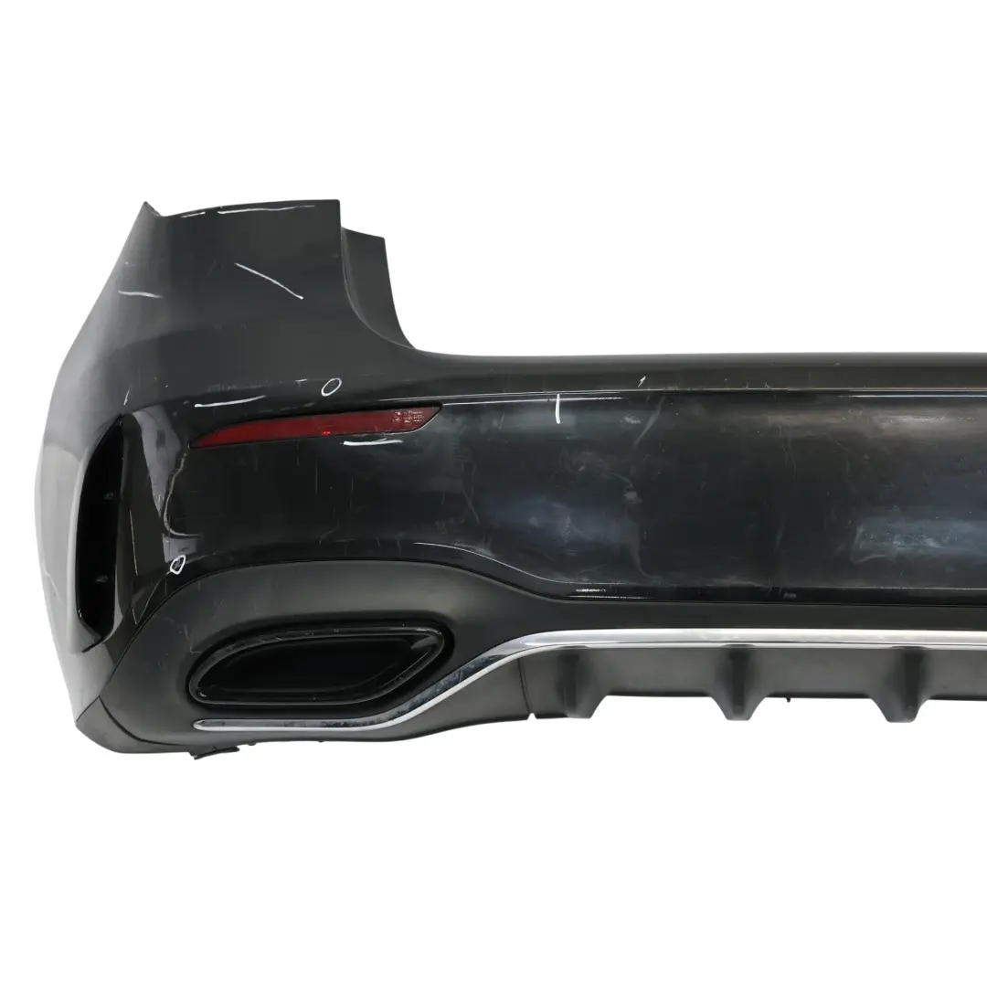 Mercedes W177 Bumper Rear AMG Trim Panel Covering Kosmos Black Metallic - 191 - SKU A1778804701-KB - Part number A1778804701
