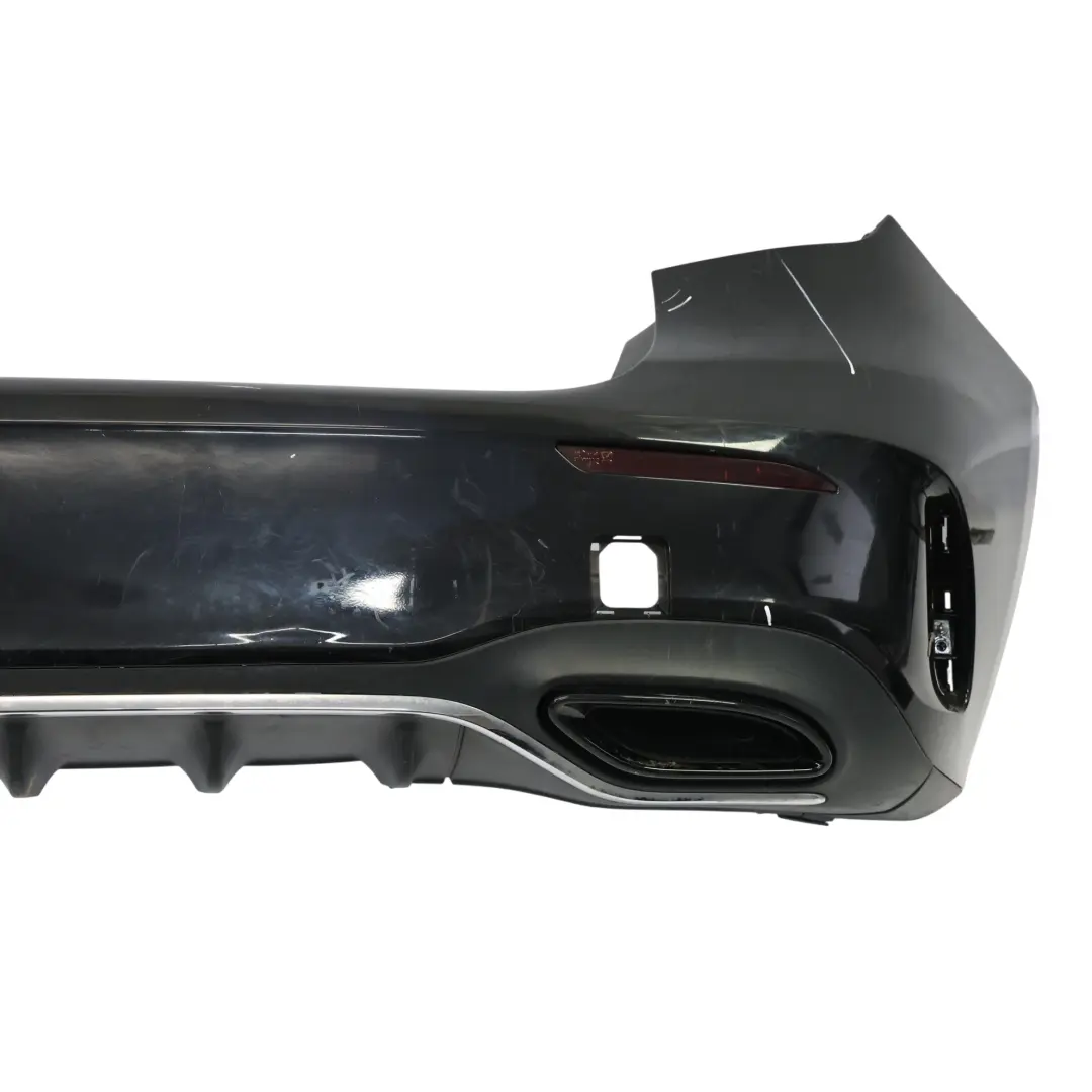 Mercedes W177 Bumper Rear AMG Trim Panel Covering Kosmos Black Metallic - 191 - SKU A1778804701-KB - Part number A1778804701
