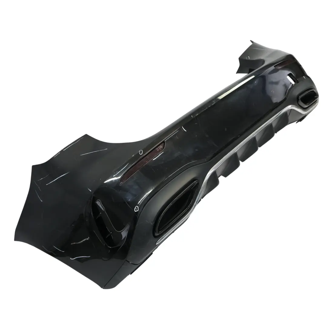 Mercedes W177 Bumper Rear AMG Trim Panel Covering Kosmos Black Metallic - 191 - SKU A1778804701-KB - Part number A1778804701