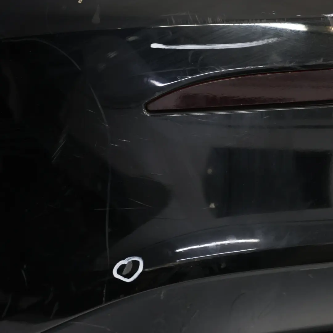 Mercedes W177 Bumper Rear AMG Trim Panel Covering Kosmos Black Metallic - 191 - SKU A1778804701-KB - Part number A1778804701