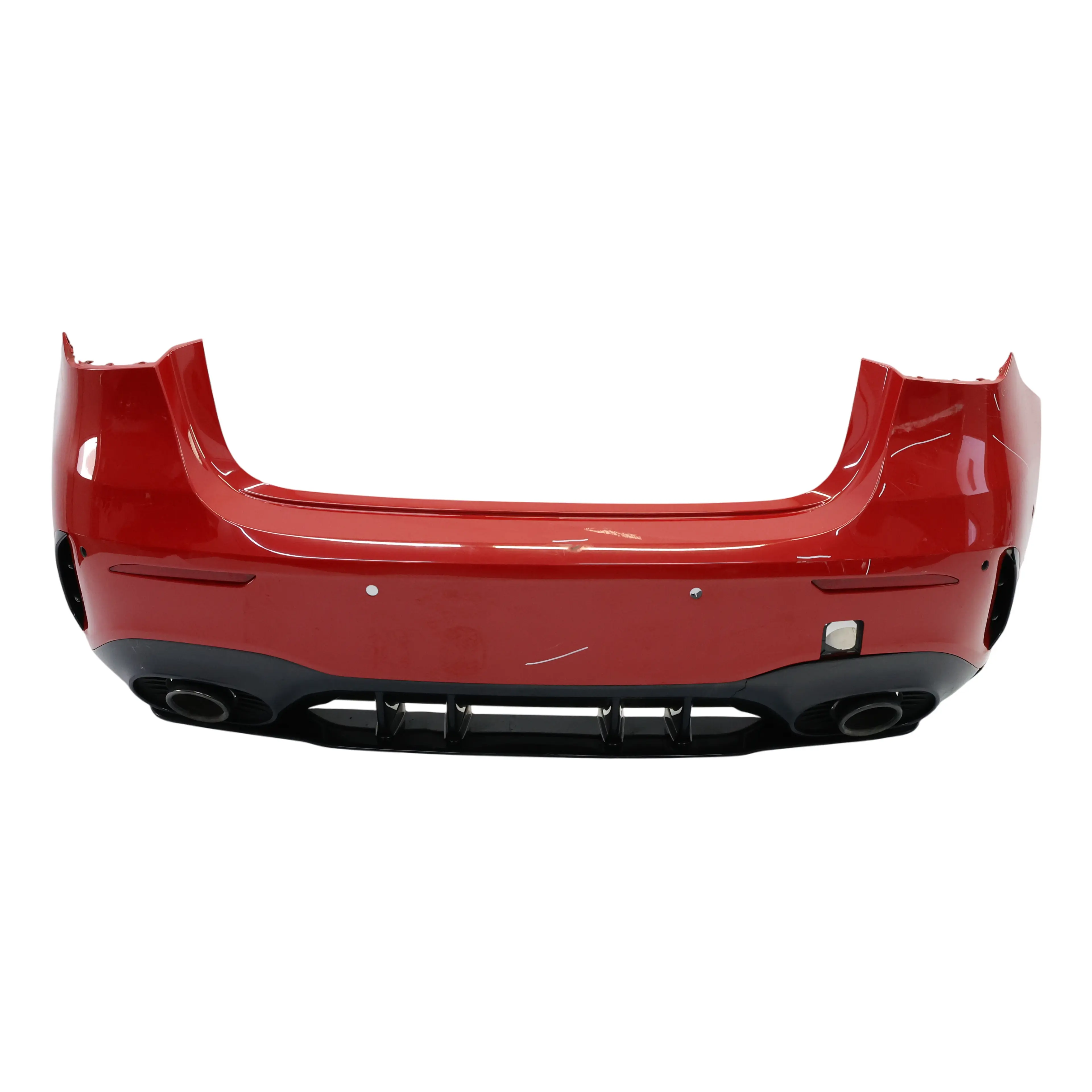 Mercedes W177 Bumper Rear AMG Trim Panel Covering Jupiter Red - 589